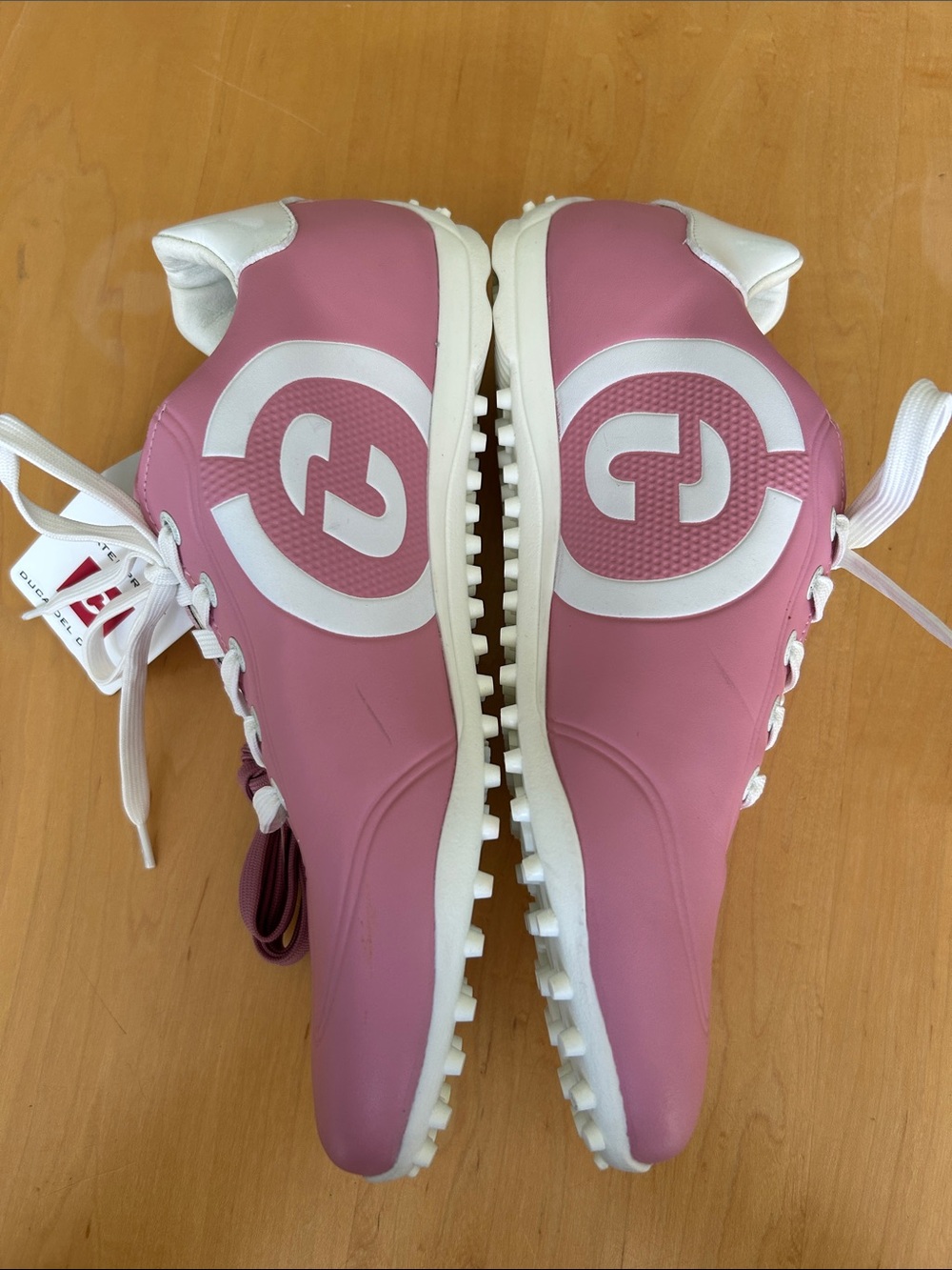 Duca Del Cosma Queenscup Waterproof Golf Shoes Women’s Sz 9.5 NWT Pink & White - Picture 2 of 12